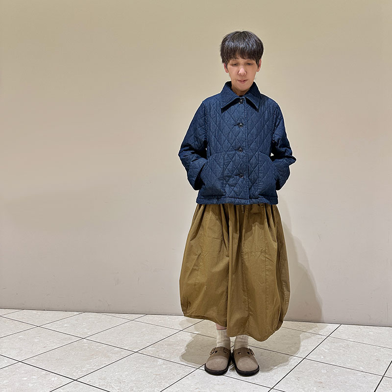 ティグルブロカンテ 7ozデニムキルティング ウォームカラージャケット