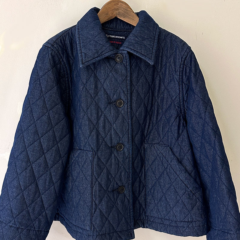 ティグルブロカンテ 7ozデニムキルティング ウォームカラージャケット