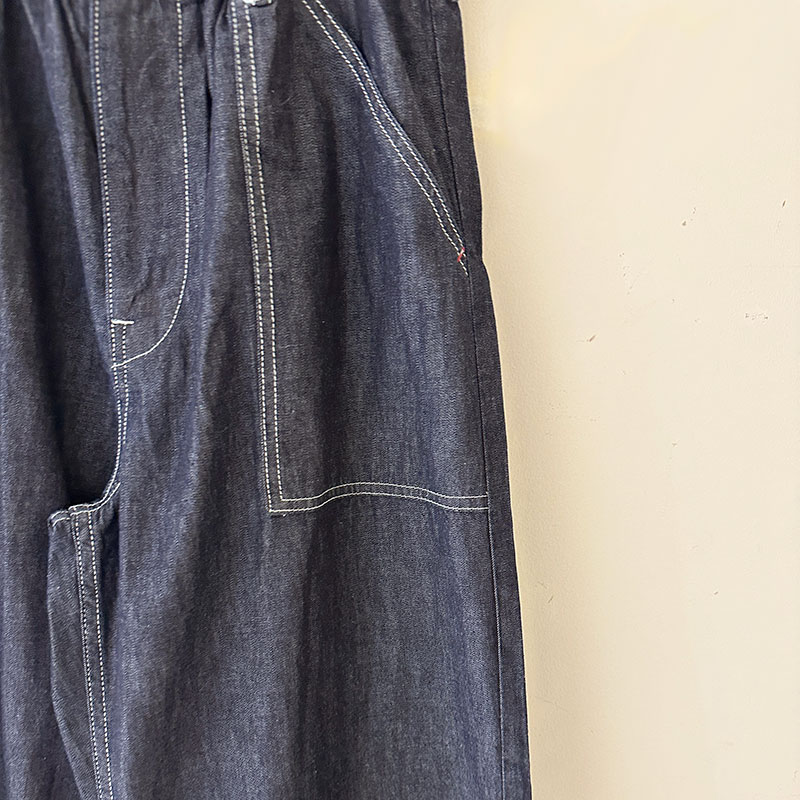 再入荷　ティグルブロカンテ 6ozデニム サルクパンツ unisex Indigo