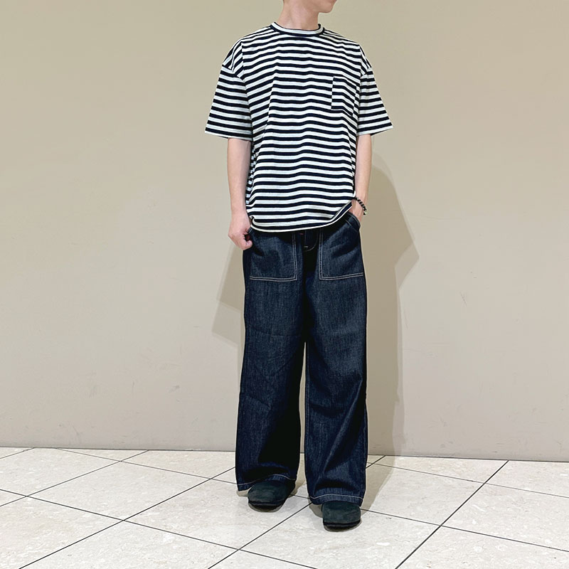 再入荷　ティグルブロカンテ 6ozデニム サルクパンツ unisex Indigo
