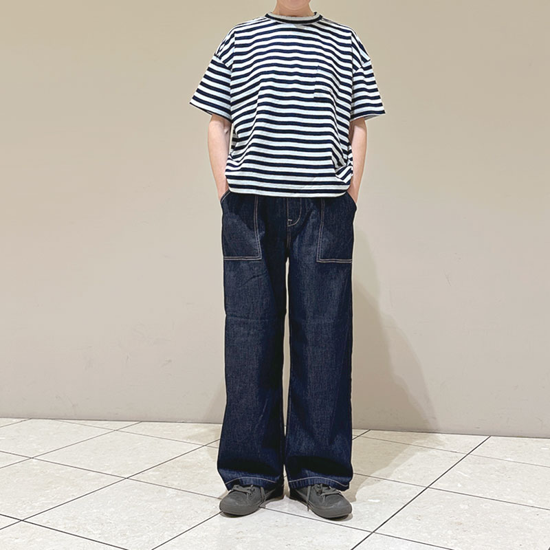 再入荷　ティグルブロカンテ 6ozデニム サルクパンツ unisex Indigo