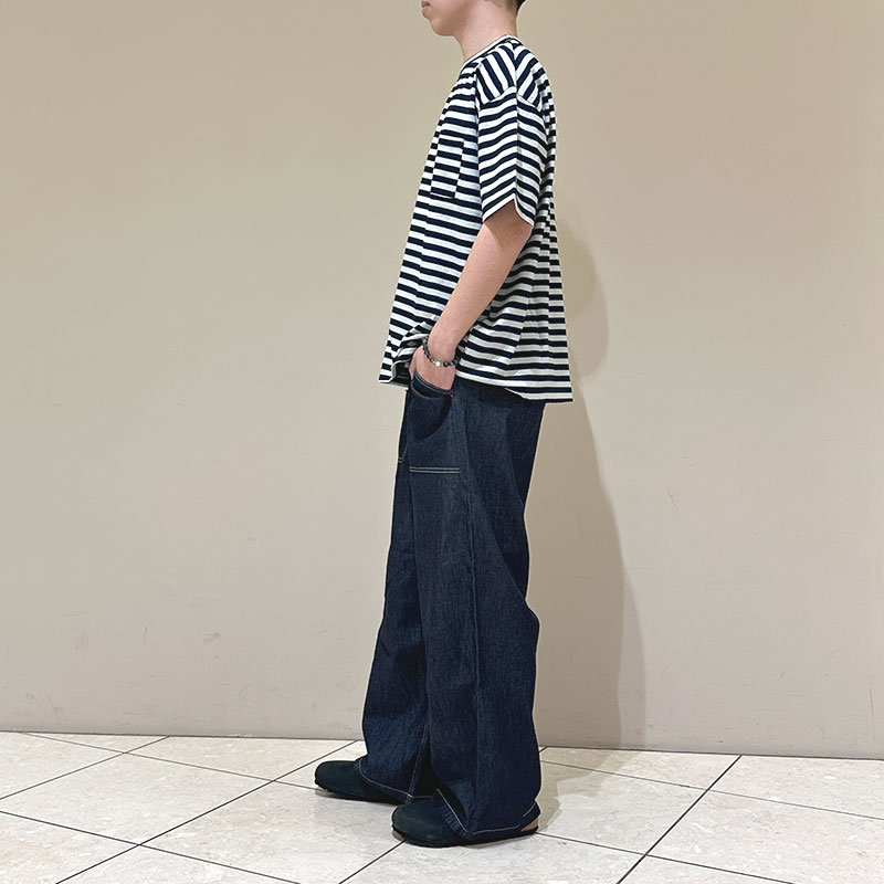 再入荷　ティグルブロカンテ 6ozデニム サルクパンツ unisex Indigo