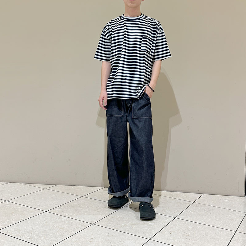 再入荷　ティグルブロカンテ 6ozデニム サルクパンツ unisex Indigo