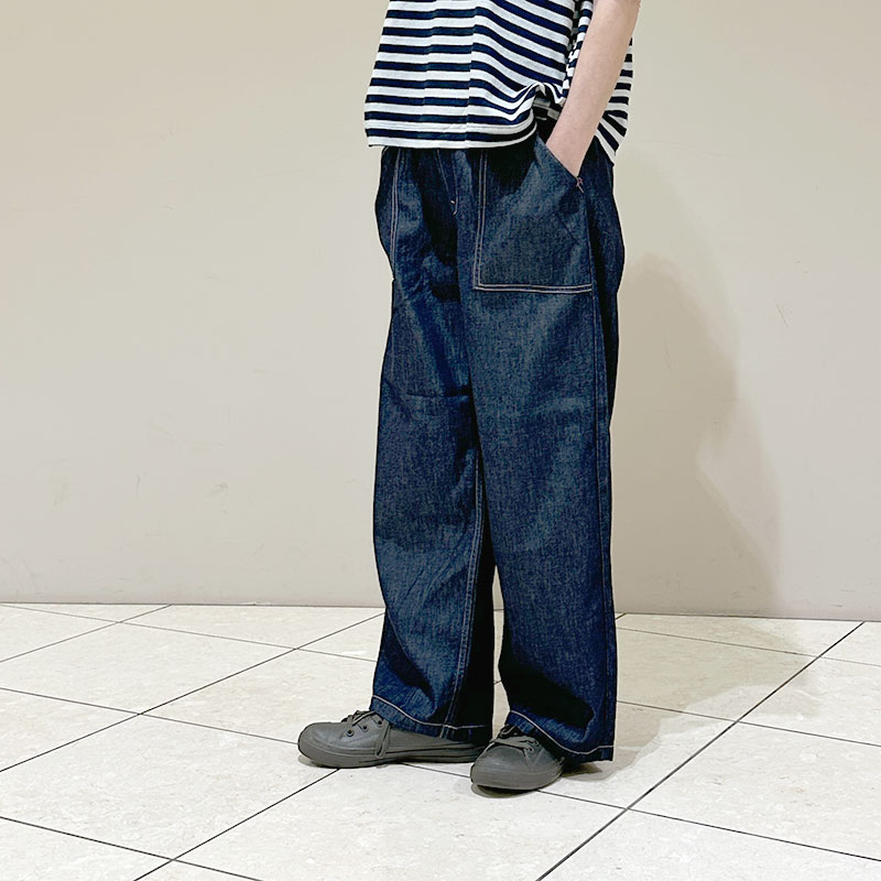 再入荷　ティグルブロカンテ 6ozデニム サルクパンツ unisex Indigo