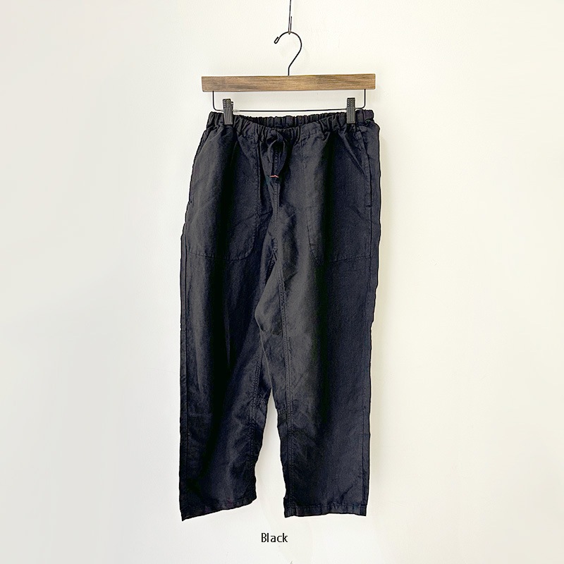ティグルブロカンテ　　40リネン　黒　サムライパンツ ティグルブロカンテ 40リネン タゴサクパンツ unisex | TIGRE