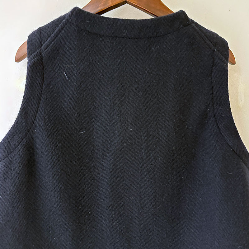 ティグルブロカンテ　カルゼヘリンボーン　オープンポケットベスト unisex