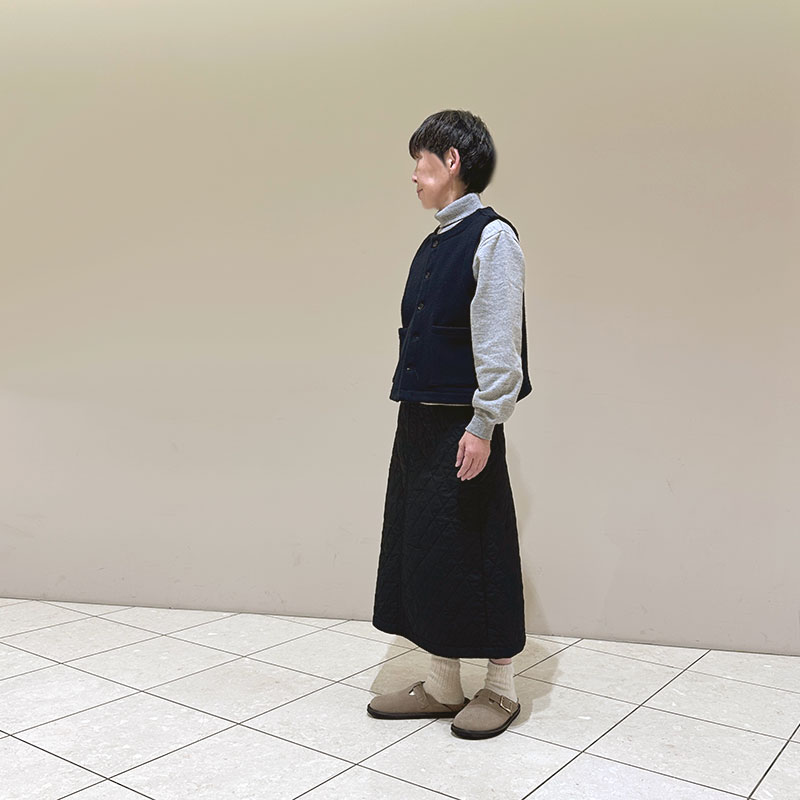 ティグルブロカンテ　カルゼヘリンボーン　オープンポケットベスト unisex