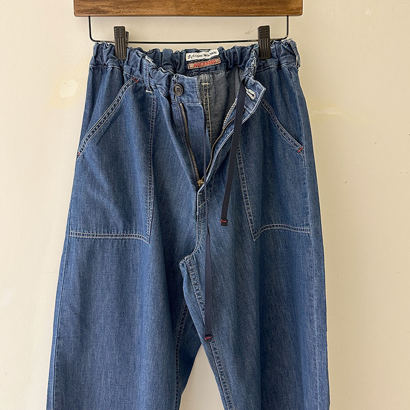 ティグルブロカンテ 6ozデニム サルクパンツ unisex Fade