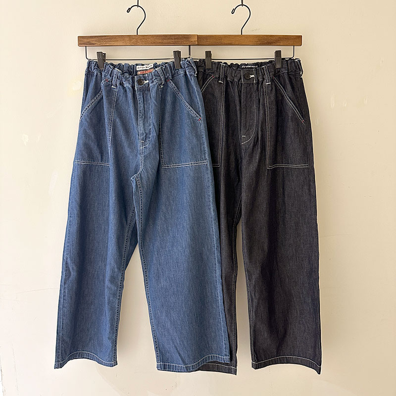 ティグルブロカンテ 6ozデニム サルクパンツ unisex Fade