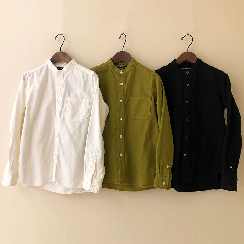 ティグルブロカンテ ヴィンテージオックス スタンドカラーシャツ White