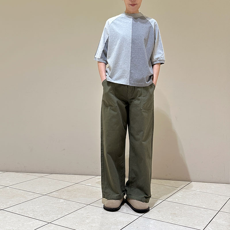 ティグルブロカンテ コットンカツラギ サルクパンツ unisex