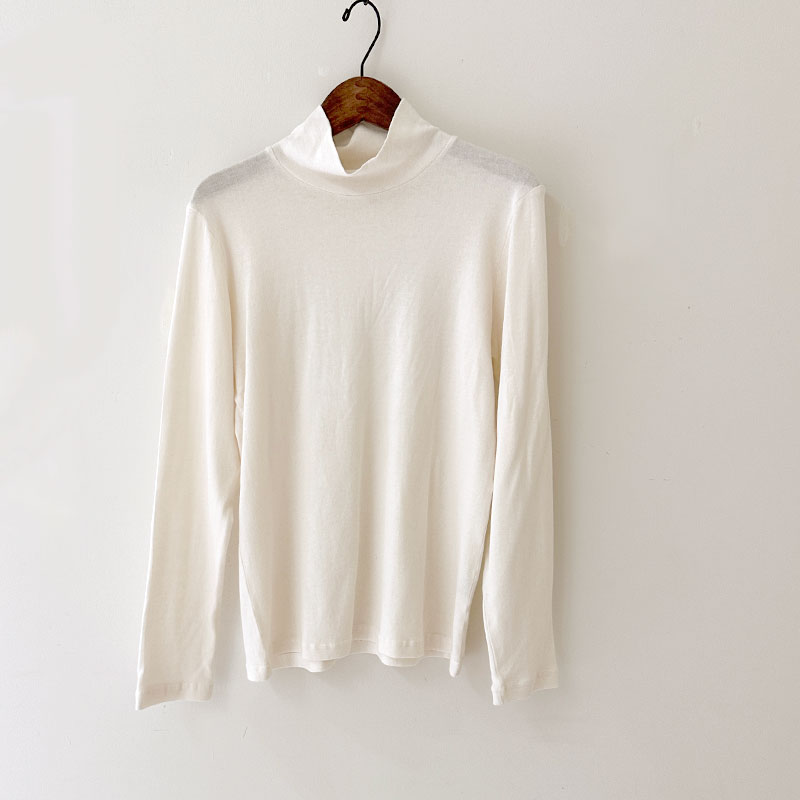 ティグルブロカンテ コットンニット天竺 レディースタートルネック L/ST