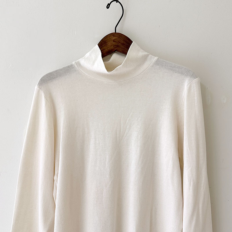 ティグルブロカンテ コットンニット天竺 レディースタートルネック L/ST