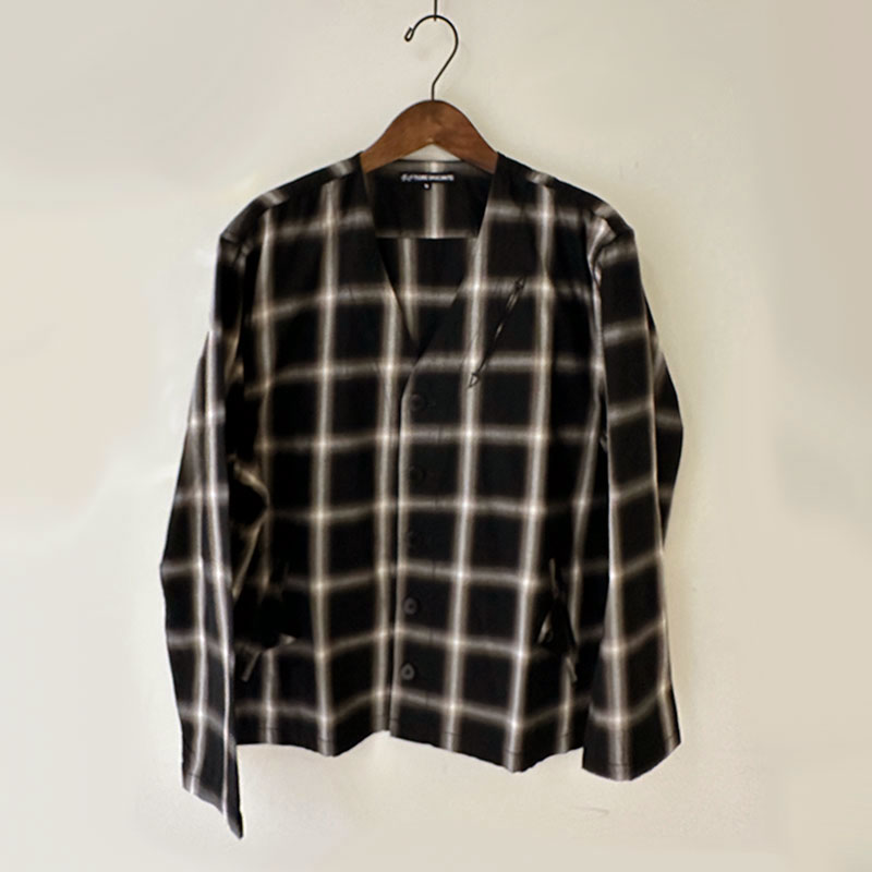 ティグルブロカンテ オンブレツイルCK フラップカーディガン unisex Black