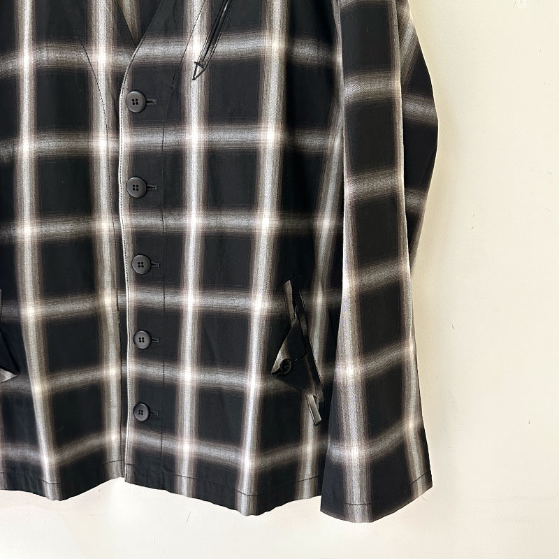 ティグルブロカンテ オンブレツイルCK フラップカーディガン unisex Black