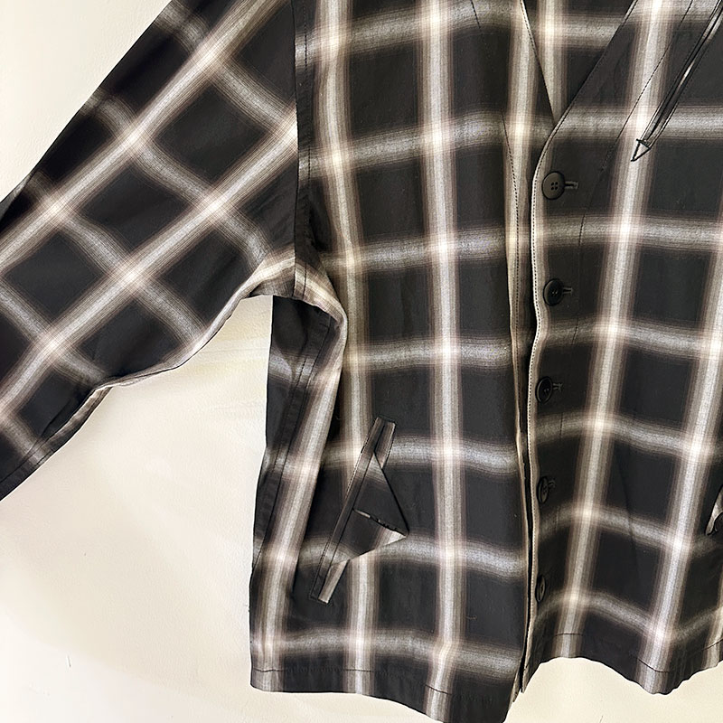 ティグルブロカンテ オンブレツイルCK フラップカーディガン unisex Black