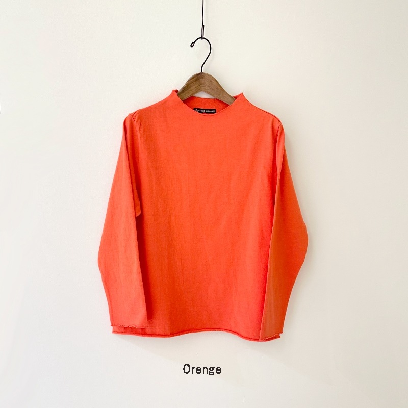 ティグルブロカンテ Mハード天竺 ボトルネック 九分袖T unisex
