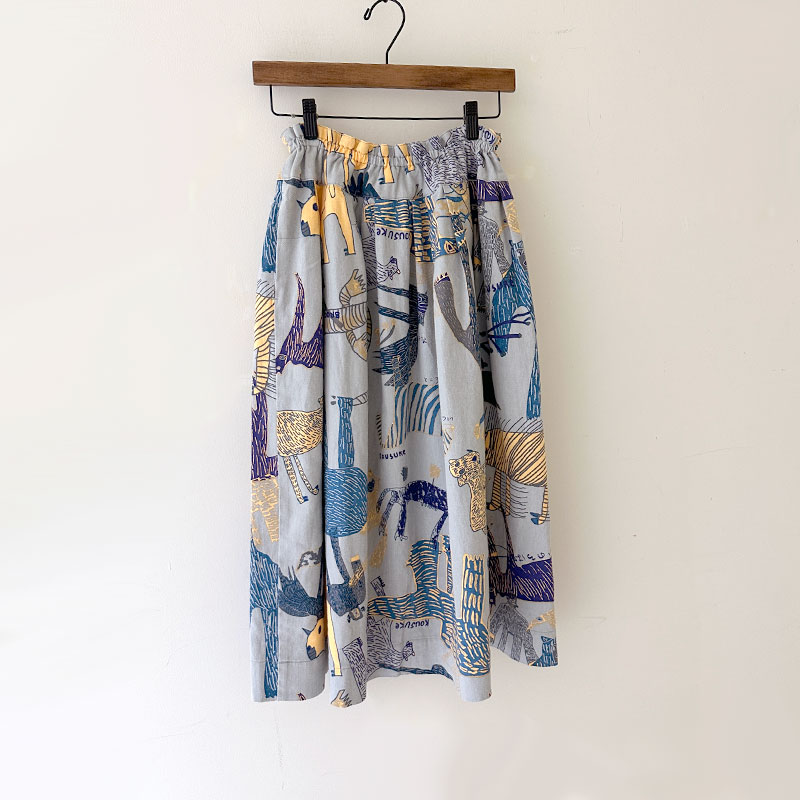 ティグルブロカンテ Lively animalsカツラギ フィセルロングスカート