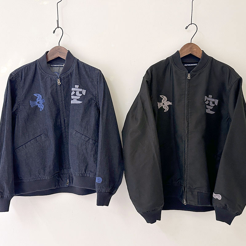 ティグルブロカンテ 空刺繍 アーミーリブジャケット unisex Indigo