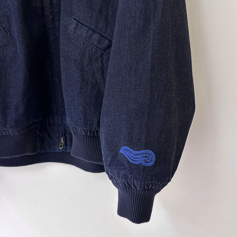 ティグルブロカンテ 空刺繍 アーミーリブジャケット unisex Indigo