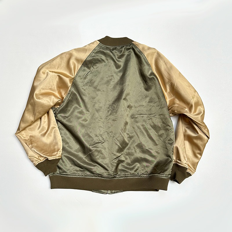 ティグルブロカンテ Peaceful space 刺繍 スカジャン unisex Olive