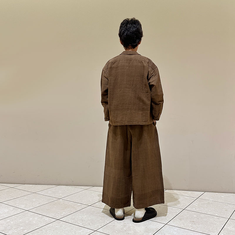 ティグルブロカンテ マグアHandwoven Cotton 3PKT Foremanシャツ unisex Brown