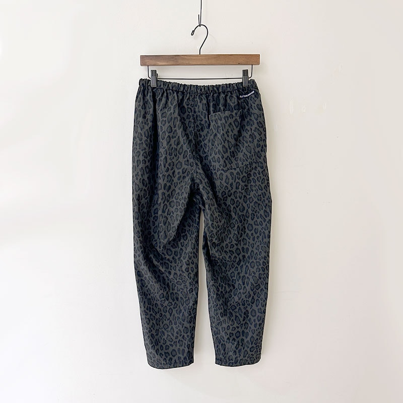 ティグルブロカンテ コットンナイロン レオパード タゴサクロングパンツ unisex