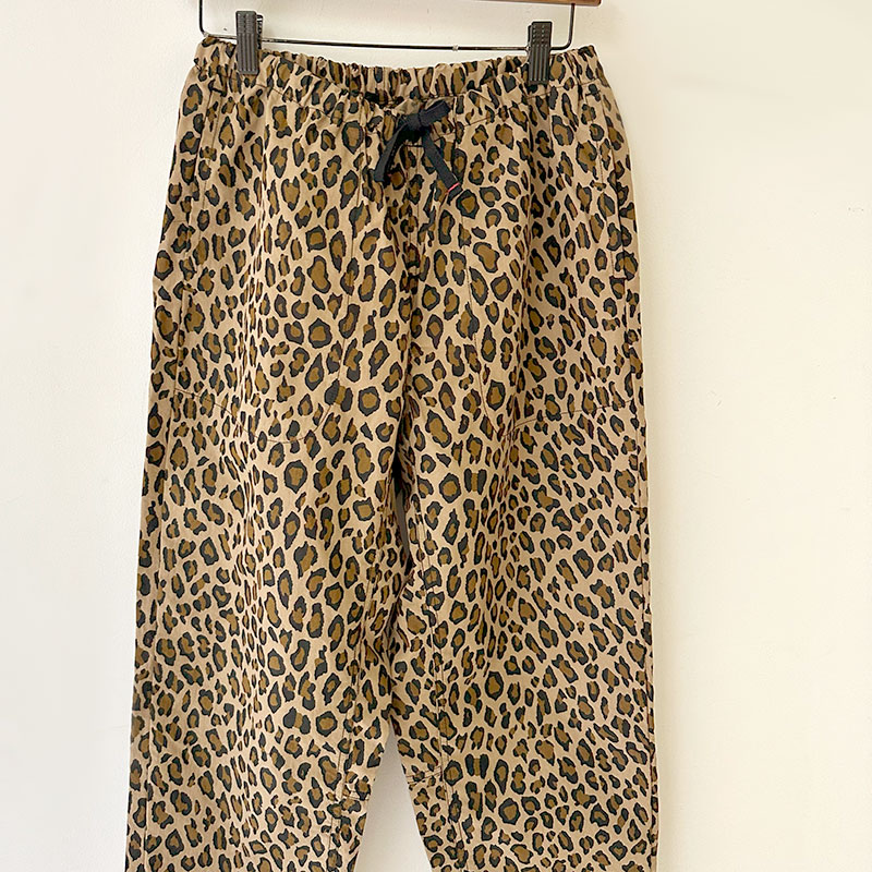 ティグルブロカンテ コットンナイロン レオパード タゴサクロングパンツ unisex