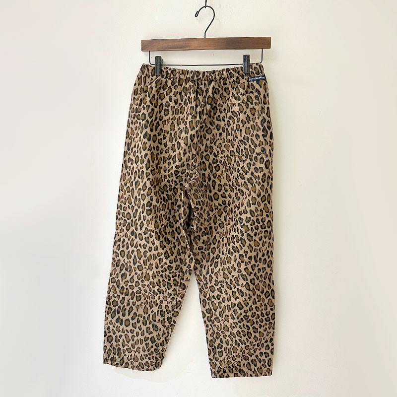 ティグルブロカンテ コットンナイロン レオパード タゴサクロングパンツ unisex