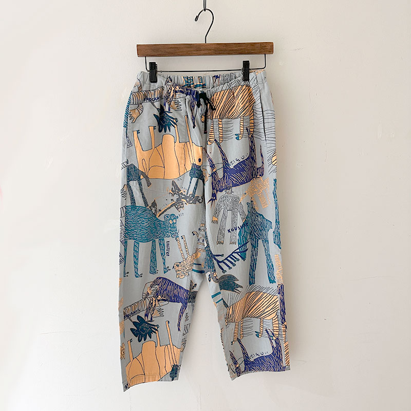 ティグルブロカンテ Lively animalsヘリンボン タゴサクパンツ unisex