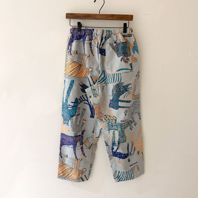 ティグルブロカンテ Lively animalsヘリンボン タゴサクパンツ unisex