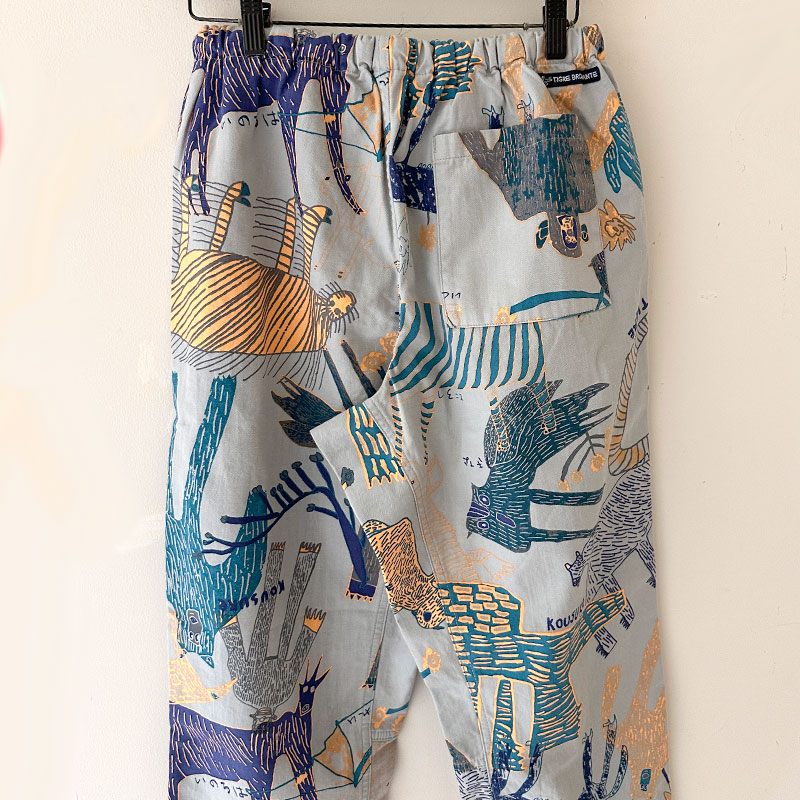 ティグルブロカンテ Lively animalsヘリンボン タゴサクパンツ unisex