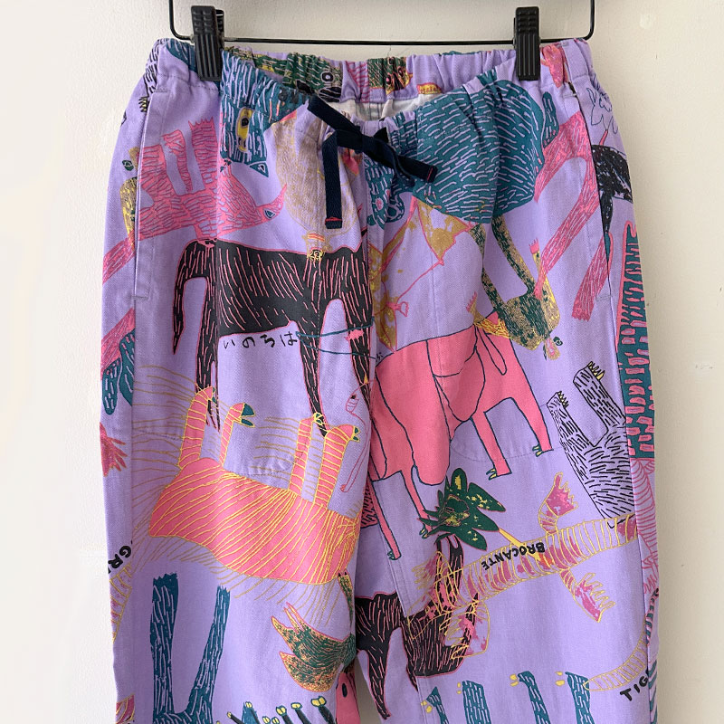 ティグルブロカンテ Lively animalsヘリンボン タゴサクパンツ unisex
