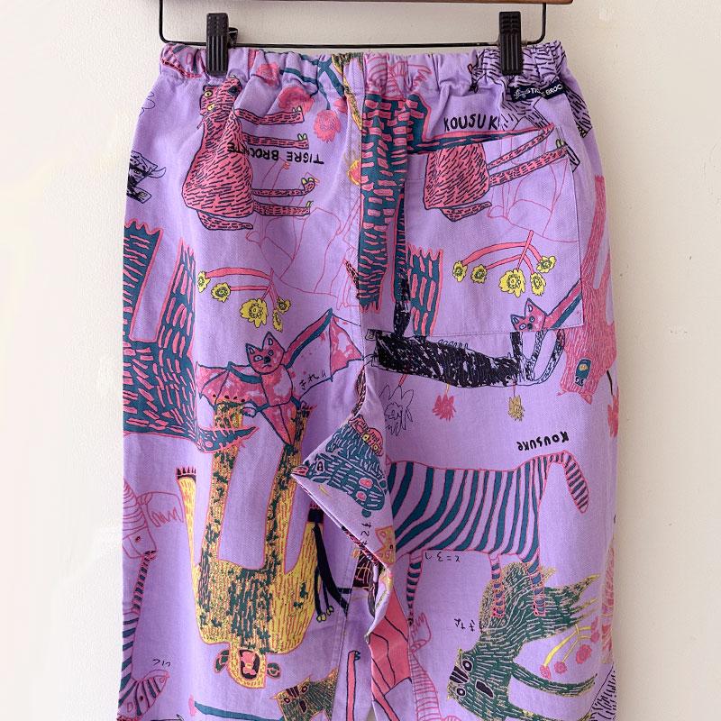 ティグルブロカンテ Lively animalsヘリンボン タゴサクパンツ unisex