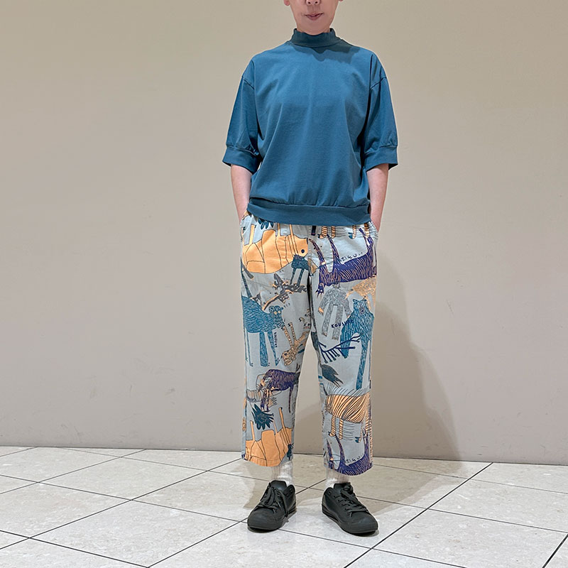 ティグルブロカンテ Lively animalsヘリンボン タゴサクパンツ unisex