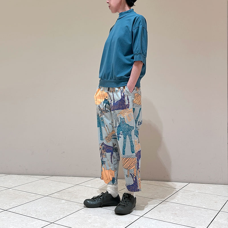 ティグルブロカンテ Lively animalsヘリンボン タゴサクパンツ unisex
