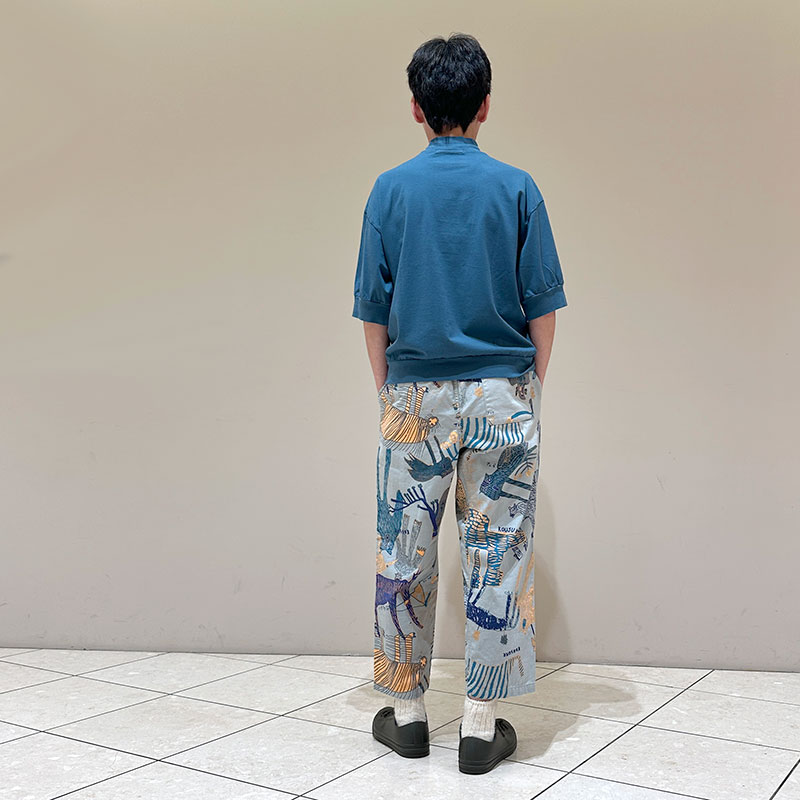 ティグルブロカンテ Lively animalsヘリンボン タゴサクパンツ unisex
