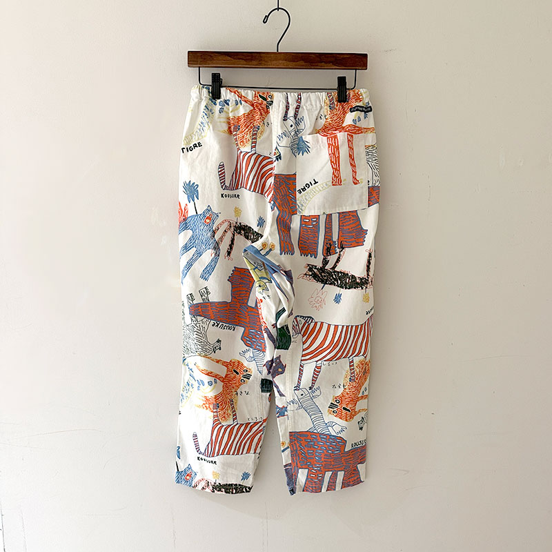 ティグルブロカンテ Lively animalsヘリンボン タゴサクパンツ unisex