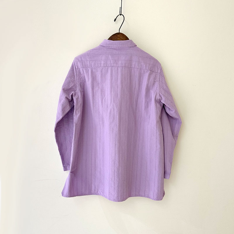 ティグルブロカンテ コットンレース ショールカラーロングシャツ unisex