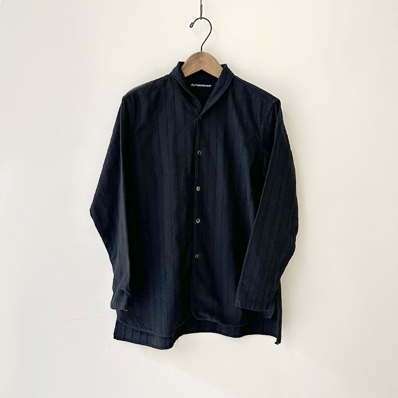 ティグルブロカンテ コットンレース ショールカラーロングシャツ unisex