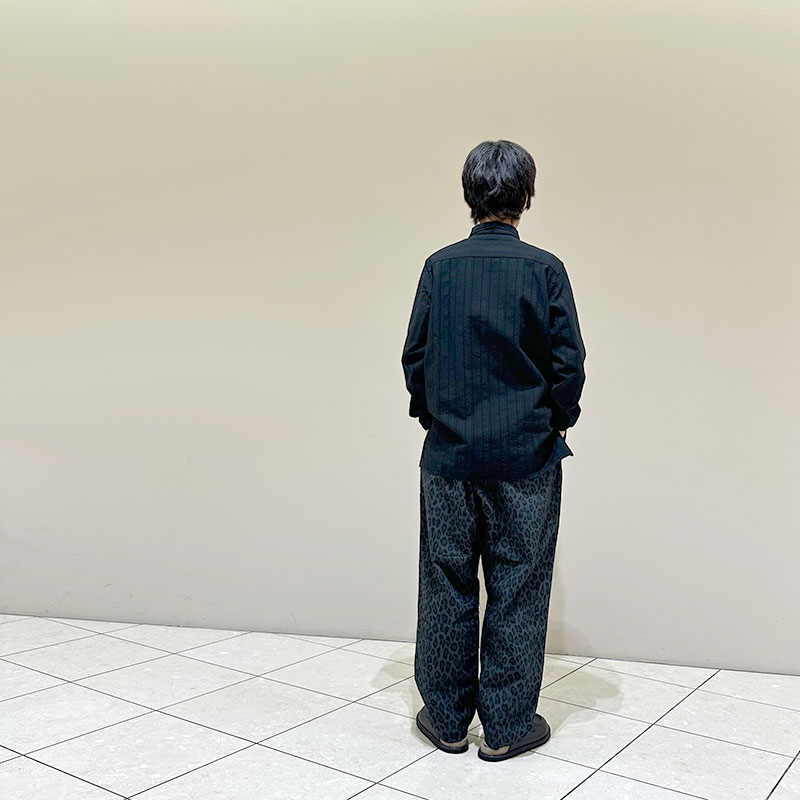 ティグルブロカンテ コットンレース ショールカラーロングシャツ unisex