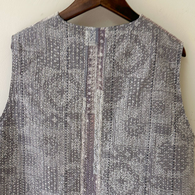 FUNSET OF ART ファンセットオブアート ブリーチバンダナパッチワークカバーベスト