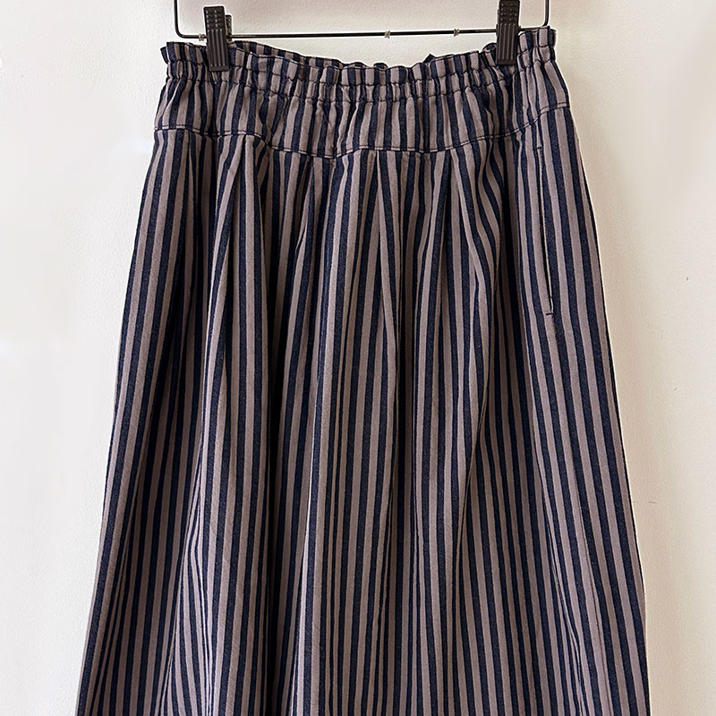 ティグルブロカンテ ヒッコリーポケットフィセルロングスカート　