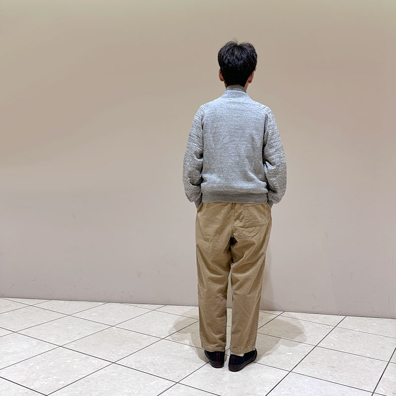 ティグルブロカンテ vintage杢グレー裏毛 ベースボールジャケット unisex