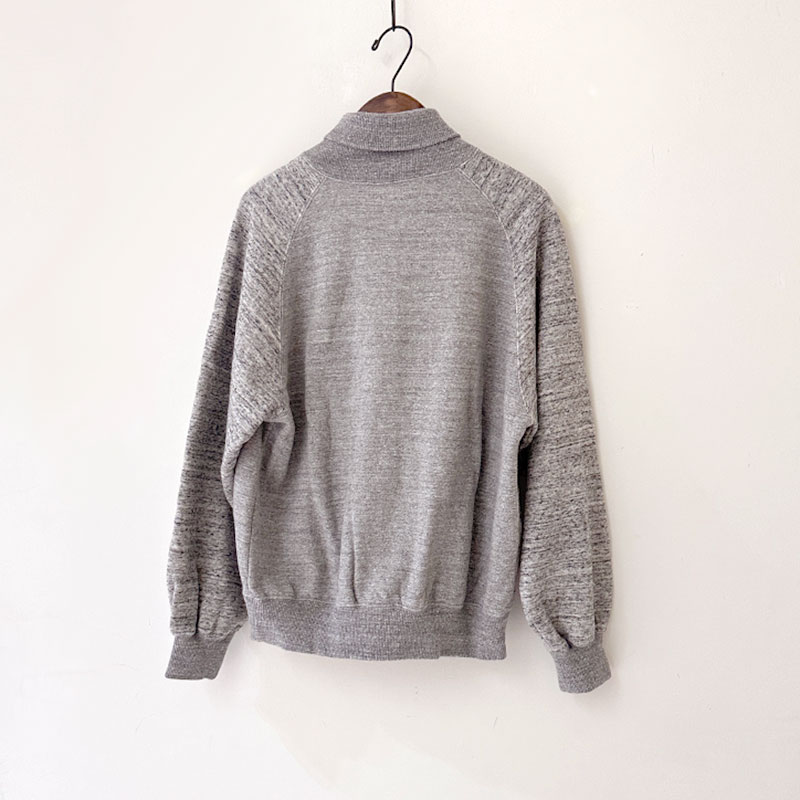 ティグルブロカンテ vintage杢グレー裏毛 ベースボールジャケット unisex