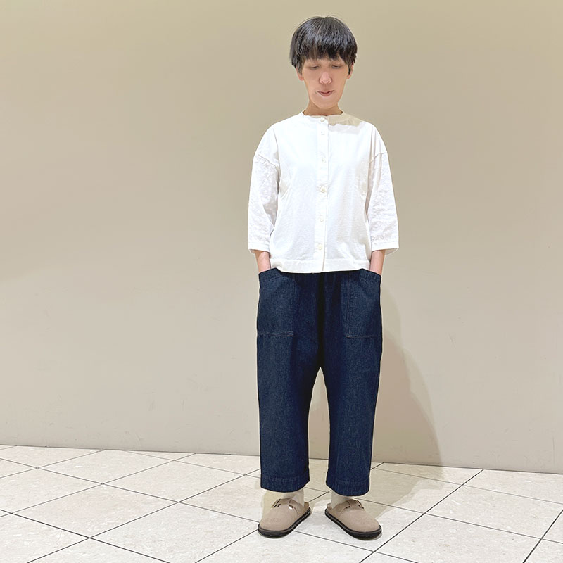 ティグルブロカンテ 10ozデニム ミャオ9分丈パンツ Indigo