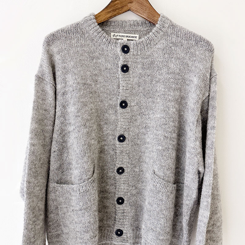 ティグルブロカンテ Babyアルパカ Wポケットカーディガン unisex