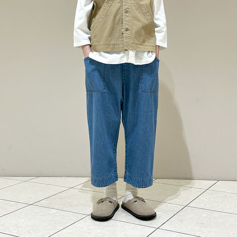 ティグルブロカンテ 10ozデニム ミャオ9分丈パンツ Fade