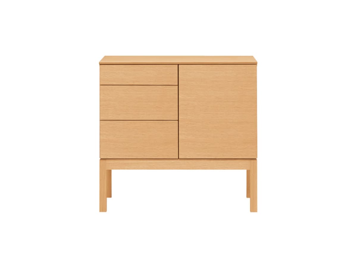 柏木工 ローボード 片側引出【ELES】エレス NK81～パパネッツ便～