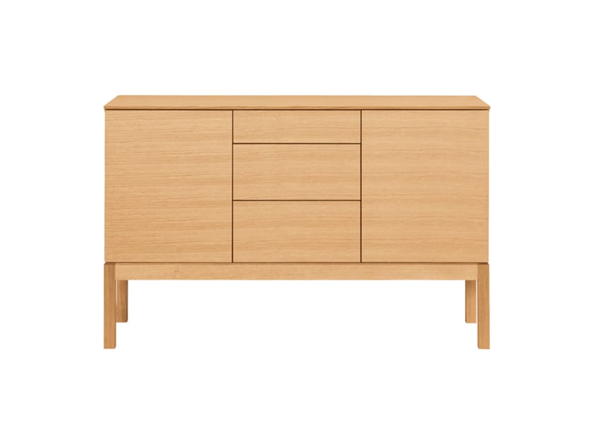 柏木工 ローボード 3連中引出【ELES】エレス NLK83～パパネッツ便～